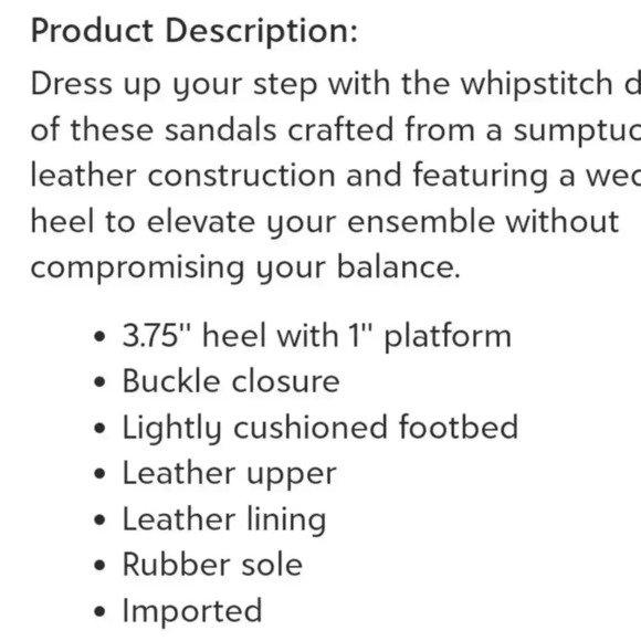 Jack Rogers | Bone Clare Rope Wedge Leather Sandal Size 11M - Picture 2 of 9